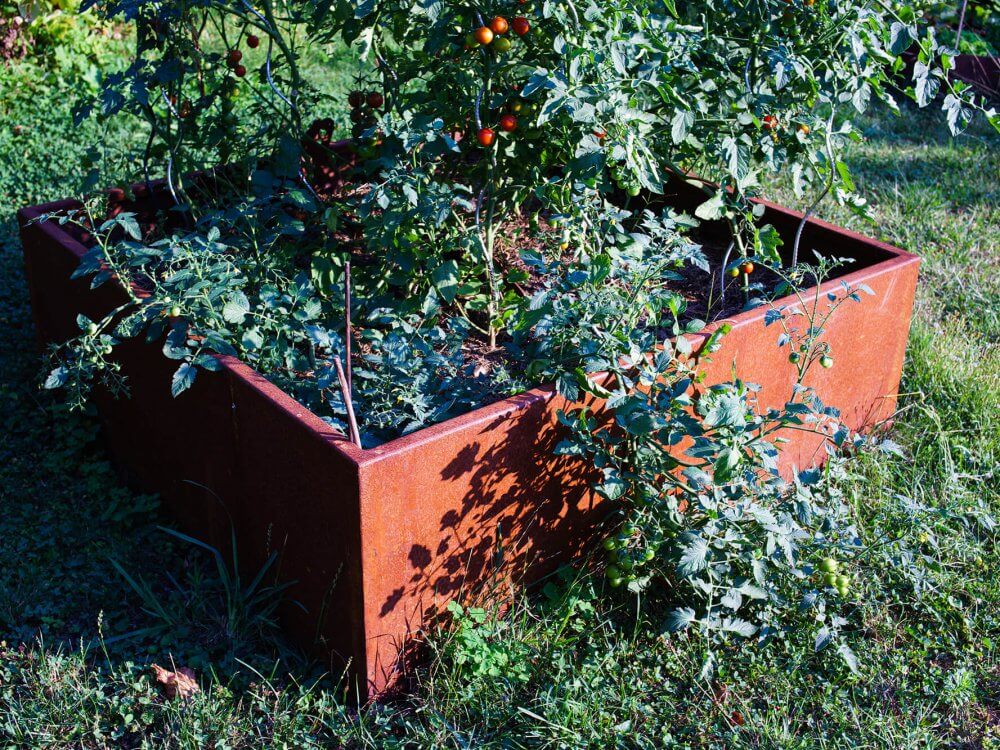 bac de jardin acier corten