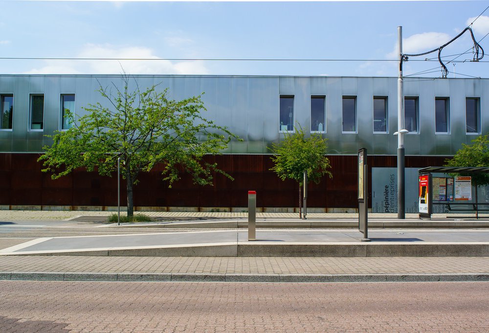 habillage de facade en acier corten